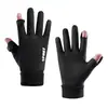 Luvas de inverno para homens, forradas com fleece, antiderrapantes, à prova de vento, adequadas para esportes ao ar livre e ciclismo, compatíveis com touchscreen, camurça, quentes, para mulheres, atacado, adulto