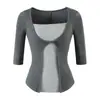 Camiseta de Manga Média com Design de Nó Torcido Estilo Desejo Puro, Nova Moda de Verão Versátil Slim-Fit Top Básico Hot Girl