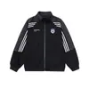 Comercio Exterior Transfronterizo Marca de Moda Chaqueta Deportiva de Manga Raglán Cuello Alto para Hombre Otoño Retro Holgada Versátil Chaqueta de Color de Contraste