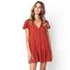 Vestido plisado de manga corta con cuello en V y botones, de verano, para mujer, YY0001, 4 colores, Comercio Exterior Transfronterizo 0953