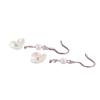 Pendientes de perlas y flores de alta gama con un diseño de nicho de lujo ligero y de nueva tendencia, bonitos y frescos pendientes para niña.