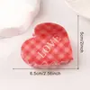 Gurex Joyería Día de San Valentín Cuadros de Rosa Letra Corazón Agarrador Rojo PVC 6cm Horquilla Transfronteriza
