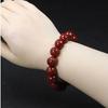 Pulsera mantra de seis caracteres de cinabrio al por mayor, pulsera valiente de cinabrio dorado púrpura, pulsera de cuentas redondas con proverbios de seis caracteres, joyería para hombres y mujeres