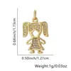 Explosiones Transfronterizas Colgante de Zirconia 18k Gota de Aceite para Niños y Niñas Nicho Joker Simple Collar de Pareja Joyería