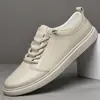 Sapatos Masculinos Solado Macio Antiderrapante Modernos Simples Versáteis Tênis Board Sapatos Casuais de Negócios Bico Redondo Cano Baixo Outono Nova Chegada Sapatos Masculinos
