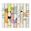 Papel de Parede Autoadesivo Decoração de Parede de Quarto Papel de Parede Espesso Adesivos de Parede Avançados Adesivos de Parede Desenho Animado Sombra Adesivos Feios