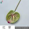 Anthurium Moderno Sin Rociado Goma Suave Palma Grulla de Fuego Flor de Centro Comercial Pared de Flores Paisajismo Flores Artificiales Arreglo Floral para Boda Flores Decorativas de Seda