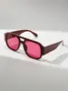 Óculos de Sol com Ponte Dupla Nova Moda Óculos de Sol com Proteção Solar Estilo Europeu e Americano Óculos de Sol para Sessão de Fotos Influenciador Protetor Solar para Mulheres com um Toque de Luxo