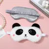 Máscara de Olho de Pelúcia Unicórnio Gato Gradiente Fofa Transfronteiriça Desenho Animado Preguiça Panda Bloqueio de Luz Confortável para Dormir