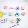 Trajes de baño para vacaciones en la playa de niñas, sandalias, accesorios de resina, fundas de teléfono de verano, pinzas para el pelo, pegatinas para botellas de agua y decoraciones para zuecos