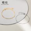 Pulsera de cuentas redondas de plata S925 Xigu H0118 diseño de nicho femenino estilo frío de alta gama para mujer