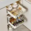 Estante de Almacenamiento de Cocina Extraíble Debajo del Fregadero, Caja de Almacenamiento de Gabinete Profundo Tipo Cajón para Platos y Utensilios