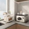 Prateleira de Armazenamento para Micro-ondas de Cozinha Prateleira de Armazenamento Espessada de Camada Dupla Prateleira Multifuncional Doméstica para Temperos Prateleira de Armazenamento de Mesa Venda por Atacado