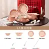 Conjunto de louça retro estilo francês com underglaze, apresentando belos desenhos, perfeito para uso doméstico, como presente, ou para casamentos e chás de casa nova.
