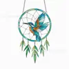Apanhador de Sonhos DIY Transfronteiriço Pintado à Mão em Acrílico Ornamento Pendurado Educacional Infantil para Colorir Janela Pegador de Sol Pingente Decorativo