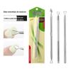 Nail Art Shops Use Nail Art Remoção Nail Art Remoção Nail Gland Fototerapia Nail Gland Tool Steel Push Aço Inoxidável Nail Art Remoção