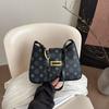 Bolso de Hombro Estampado Retro para Mujer 2025 Verano Nueva Moda Versátil Elegante Gran Capacidad Bolso de Hombro Cruzado