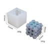 Regalo DIY mano a mano molde de sofá de cuero mousse para hornear salón calentamiento vela de aromaterapia molde de silicona cubo de Rubik