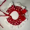 Toalla de Saliva para Mascotas Transfronteriza, Babero para Gato, Bufanda Roja para Accesorios de Perro de Año Nuevo y Navidad, Venta al por Mayor por Fabricante
