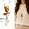 Cadena para Suéter de Collar Largo Geométrico, Accesorio de Lujo de Alta Gama, Versátil y de Moda, Colgante de Perla para Otoño e Invierno