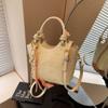 Bolsa Pequena Super Popular de Comércio Exterior para Mulheres Primavera e Verão 2025 Nova Casual Nicho Estilo Coreano Bolsa Transversal Popular Bolsa Carteiro Bolsa Balde