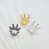 Cuentas Espaciadoras Corona de Circonita Color-Conservante Relleno de Oro 14K Set de Cuentas Plateadas Brillantes Joyería de Pulsera de Cuentas Hecha a Mano para Bricolaje
