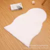 Alfombra para Sala de Estar y Dormitorio, Alfombra Irregular para Mesa de Café, Manta de Cabecera, Estilo Crema Grueso para Ventana Bahía, Cojín de Felpa Falsa de Conejo de Alta Gama