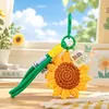 Novo Pingente de Girassol para o Dia do Professor, Chaveiro de Girassol Desenho Animado Fofo para a Volta às Aulas, Pequeno Presente Prático para Professores