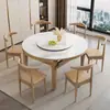 Mesa y Sillas de Comedor Modernas Minimalistas para Apartamentos Pequeños, Estilo Nórdico de Lujo Ligero, Madera Maciza, Mesa de Comedor Cuadrada y Redonda de Doble Uso Extensible