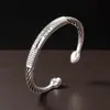 Pulsera Abierta de Metal Ojo de Gato para Mujer, Venta Directa de Fábrica, En Stock, Joyería Sólida de Gama Alta, Soporta Dropshipping