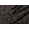 Nueva Camisa a Cuadros Fresca Perezosa Estilo Retro Japonés para Hombre Otoño Holgada Versátil de Manga Larga para Pareja
