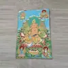 Thangka Bordado Antigo de Buda Amitabha para Sala de Estar e Escritório, Tapeçaria Decorativa de Brocado da Tara Branca Pintura de Pendurar, Versão Vertical para Hall de Entrada