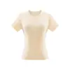 Camiseta básica blanca de manga corta con cuello redondo y hombro normal para mujer, nuevo diseño de verano 2026, top ajustado y favorecedor