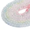 Cuentas Redondas de Vidrio de 10 mm, Cuentas de Vidrio Agrietado, Accesorios Hechos a Mano para Pulseras DIY, Kit de Materiales para Pulseras y Collares, Cuentas de Vidrio