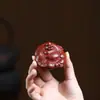 Yixing roxo areia chá pet pano saco monge mão peça escultura saco de dinheiro Maitreya Buda chá pet ornamentos resto fácil Maitreya