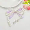 Renda Pérola Xadrez Cauda de Andorinha Laço Acessórios de Cabelo Grampo de Cabelo DIY Roupas Bolsa Capa de Celular Acessórios de Joias DIY