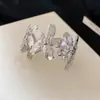 Pulsera Abierta Geométrica de Flor con Textura Metálica, Pulsera de Personalidad de Moda Estilo Minimalista, Joyería de Nicho de Diseñador