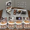 Funda Protectora de Otoño con Bordado de Flores Pequeñas Aplicable a Teléfono Apple 17 iPhone 16 Pro Max Huawei Mate 70 Honor