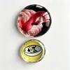 Imanes creativos de cristal para refrigerador, imanes magnéticos, pegatinas redondas de cristal personalizadas, decorativos, de viaje, recuerdos DIY