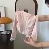 Blusa de encaje rosa para mujer, de alta gama, lujo ligero, rejuvenecedora, elegante, nuevo estilo puro de primavera 2026, top entallado