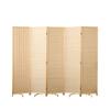 Pantalla de Bambú y Ratán Madera Maciza Barrera Divisoria Barrera de Bambú Simple Dormitorio Sala de Estar Móvil Plegable Pantalla de Sombra