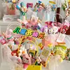 Cesta tejida de regalo para niños Accesorios Muñeca DIY Broche de muñeca Flor Guardería Bolsa de regalo de cumpleaños Accesorios