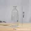 Bestseller transfronterizo: Jarrón de vidrio transparente de colores para arreglos florales hidropónicos, adorno de decoración del hogar, botella de vidrio de boca estrecha para flores frescas