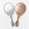 Suministro Transfronterizo de Espejos de Maquillaje Portátiles Retro Estilo Europeo Galvanizados, Venta Directa de Fabricantes, Espejos de Belleza Portátiles para Princesas