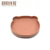 Prato de Jantar de Silicone Desenho Animado para Bebês e Crianças Louça com Ventosa Compartimentos Integrados Prato para Bebê Aprender a Comer Tigela de Comida Anti-Queda