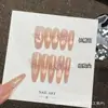 Ao Mian Latido del Corazón Rosa Polvo Uñas Portátiles Hechas a Mano Puras Gato Ojo Vidrio Cuentas Arte de Uñas Temperamento Suave Estilo Nuevo
