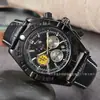 2022 Comércio Exterior Masculino Relógio de Quartzo Multifuncional Seis Ponteiros com Pulseira de Aço e Pulseira de Couro Cronógrafo Relógio Fabricante Atacado