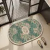 Gabinete de baño estilo americano, felpudo absorbente de puerta de tierra de diatomeas, tapete de piso antideslizante de secado rápido, tapete para entrada de inodoro, alfombra