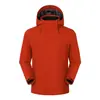 Chaqueta Hardshell Tres en Uno para Exteriores para Hombres y Mujeres con Capucha Desmontable, Set de Dos Piezas, Cortavientos, Impermeable, Ropa de Montañismo, Logo Estampado