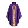 [En Stock] Túnica Impresa de Sacerdote Medieval Disfraz de Cosplay Holgado de Monje de Oración para Halloween